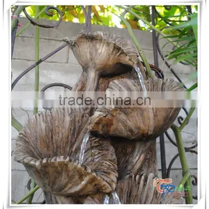 Home Imitation Wood Flower Indoor Wall Water Fountains thumbnail-2