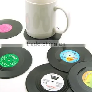 Factory Wholesale Set of 6 Vinyl Drink Coasters thumbnail-5