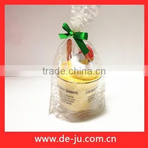 Colorful Microfiber Cloth Yellow Ice Cream Cherry Towel Cake thumbnail-1