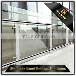 Outdoor Design Balcony Terrace Stainless Steel Balustrade With Glass thumbnail-2