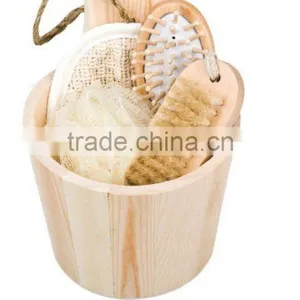 Wooden Barrel Set in Home & Garden Pail Cask Clearner Set thumbnail-1