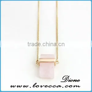 Wholesale Cheap Gemstone Necklace Gold Druzy Necklace thumbnail-2