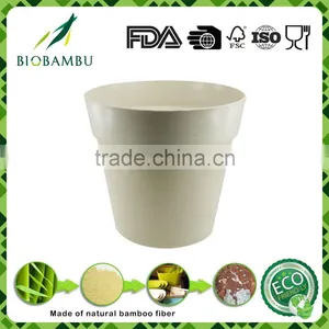 High Standard Practical Best Design Outdoor&Indoor Bamboo Fiber Pots thumbnail-1