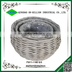 Cheap Decorative Handmade Wicker Vase With Plastic Liner thumbnail-2