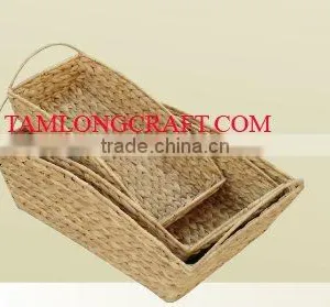 WATER HYACINTH BASKET/ TRAY TCC-BK18 thumbnail-1