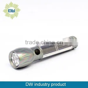 Aluminum 5LED Solar Flashlight thumbnail-1