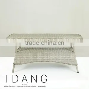 Trieste Outdoor Wicker Table - Outdoor Rattan Dining Table thumbnail-3