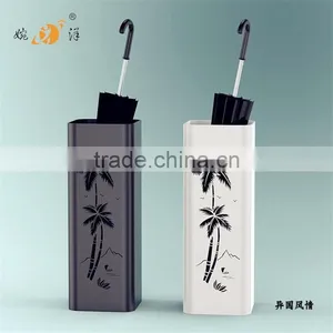 Handmade Hotel Indoor Round Hollow Design Metal Umbrella Stand Holder thumbnail-3