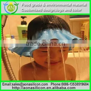 Fashion Adjust Shower Bathing Bath Protect Soft Cap Hat For Baby Children thumbnail-1