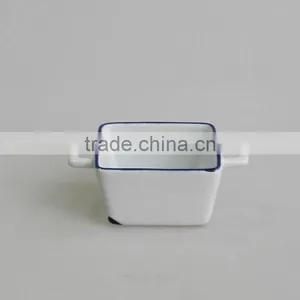 Set of 3/4 Hand-printing Mini Dinnerware Stoneware Tapas Bakeware thumbnail-1