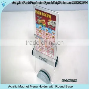 2017 Custom Acrylic Wedding Menu Card Holder thumbnail-3