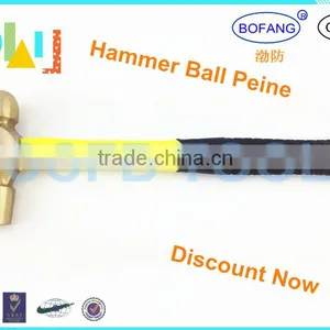 Non-sparking Aluminum Bronze Hammer Ball Pein With Fiber Handle,Explosion-proof Ball Peen Hammer,Nonsparking Hammers thumbnail-1