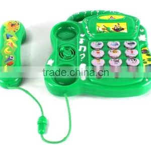 Icti Audited Phone Telephone &Battery Operated Electronic Learning Toy Phone With Flashing Lights Music Animal Sounds Ringtones thumbnail-1