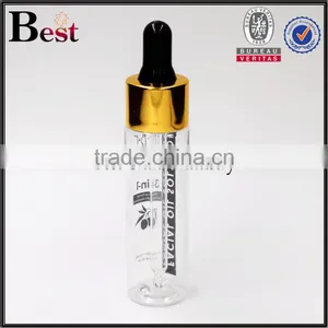 Wholesale Cosmetic Essential Oil Fragrance Perfume PET Screen Printing Aluminum 30ml Plastic Dropper Bottle 2017 Hot New Product thumbnail-2