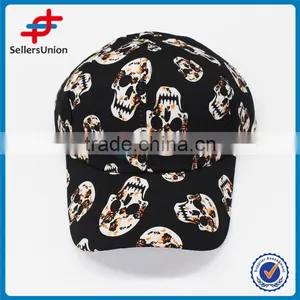 2017 New Product Best Seller Printed Customized Logo 100% Polyester Skull Cap thumbnail-1