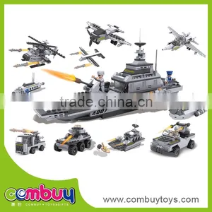 3 in 1 Wholesale Diy Child Building Blocks Military Model Boat Parts thumbnail-1