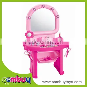 High Quality Plastic Real Girl Toy Mini Cheap Simple Dressing Table thumbnail-1