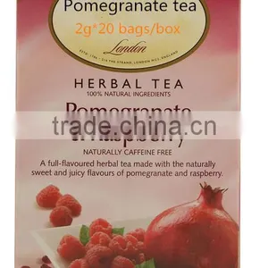 2g *20 Bags Famous and Good Taste Natural Herbal Pomegranate Tea/Organic Green Tea With Pomegranate 2g*20 Tea Bags thumbnail-4