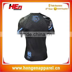 Hongen Apparel Customized Design Unisex Rash Guard, Custom Printed Rash Guard, Mma Rash Guard thumbnail-2