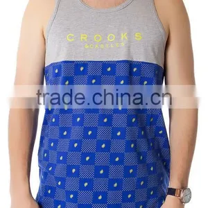 100 Cotton Mens Gym Bodybuilding Custom Stringer Tank Top thumbnail-2