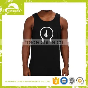 Wholesale Tank Top Print Logo Cotton Custom Mens Gym Tank Top thumbnail-1