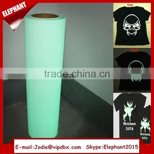 50cmx25m PU Based Green Light Glow In The Dark Heat Transfer Vinyl For Colothing thumbnail-1