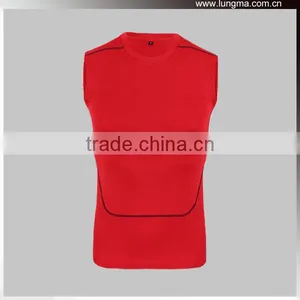 Custom Made Dri Fit MMA Sleeveless Rashguard Vest Tank Top | Sublimated Mens Compression Shirts thumbnail-2