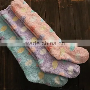 Cute Coral Knee High Socks /Custom Leg Warmer Socks/Wholesale Boot Socks thumbnail-1