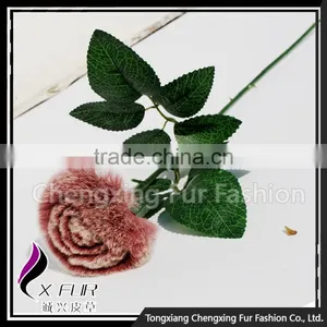 CX-A-69A Lastest Design Hot Popular Rex Rabbit Fur Walmart Wedding Flower thumbnail-6