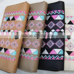 Fashion Hot Popular Lady pu Leather Around Geometrical Zipper Purse thumbnail-2