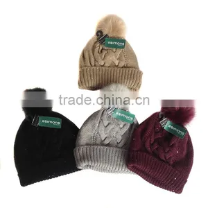 Knitted Women New Style Girls Fashion Winter Women Hat Beanie Factory thumbnail-6