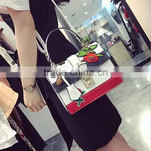Zm50150b 2017 New Model Lady Bags Fashion Flower Embroidery Single Shoulder Bag thumbnail-3