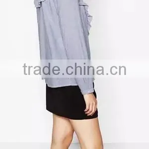 Runwaylover EY2360B Women Embroidery Blouses Floral Vintage Loose Office Linen Tops Ladies Shirts thumbnail-2