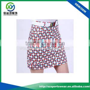 Wholesale Polyester With Spandex Full Sublimated Golf Skirt Women Sports Wear thumbnail-1