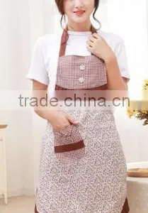 Fashionable Kitchen Waterproof and Oil Floral Sleeveless Apron Promotional Aprons Customized Advertising thumbnail-2