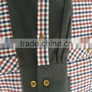Latest Design Twill Checked With Folder Pocket Contrast Casual Men's Shirt thumbnail-3