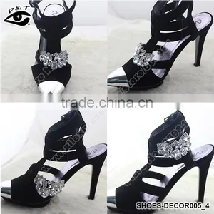 Clip on Shoe Accessories Rhinestone Crystal Shoe Clips Shoe Clips for Flip Flops thumbnail-1