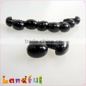 12*9mm Black Safety Plastic Oval Nose For Kid Handicraft Class thumbnail-1