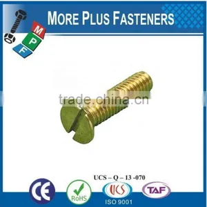 Made in Taiwan Slot Recessed Flat Countersunk Head Machine Screw thumbnail-3