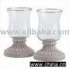 Gold-Edged Hurricane Candle Lamps thumbnail-1