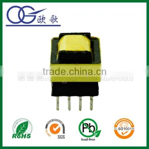 EE10 Switching Transformer With Double Slots,horizontal,pin2+2 thumbnail-1