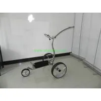 Wave Shaped Stainless Steel Golf Trolley With Lithium Battery Tubular Motors thumbnail-1
