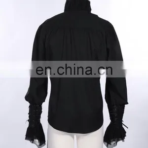 Gothic Victorian Men's Frilled Long Sleeve Shirt thumbnail-3