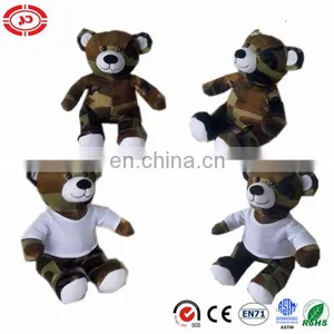 Camouflage New Design Custom Plush Velboa Soft Stuffed Teddy Bear thumbnail-1