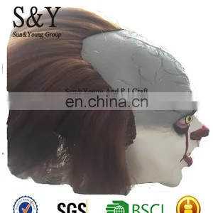 Clown Mask Halloween Costume Creepy Clown Mask With High Quality Latex thumbnail-2