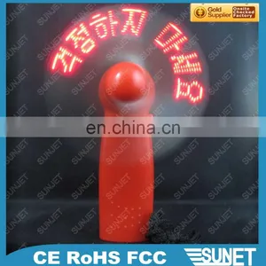 Handheld Air Conditioner Programmable DIY Message Led Battery Operated Fan thumbnail-3
