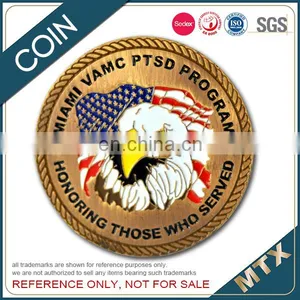 Copper Stamped Imitation Hard Enamel Souvenir Coin thumbnail-6