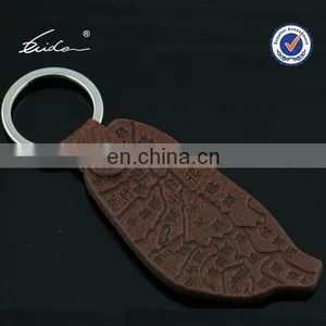 LEATHER MAP KEYCHAIN SOUVENIR KEYCHAIN LOGO KEYCHAIN thumbnail-1