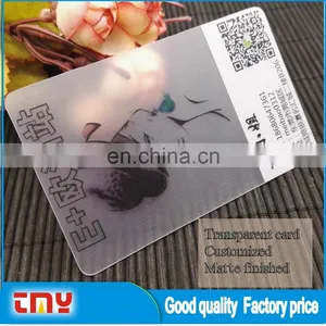 Custom Pvc Business Card Printing ,Transparent Plastic Business Card Printing thumbnail-5