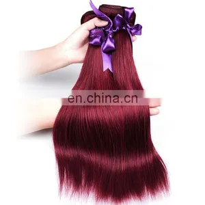 Human Hair Bundles Silky Straight 99j Remy Virgin Hair thumbnail-1